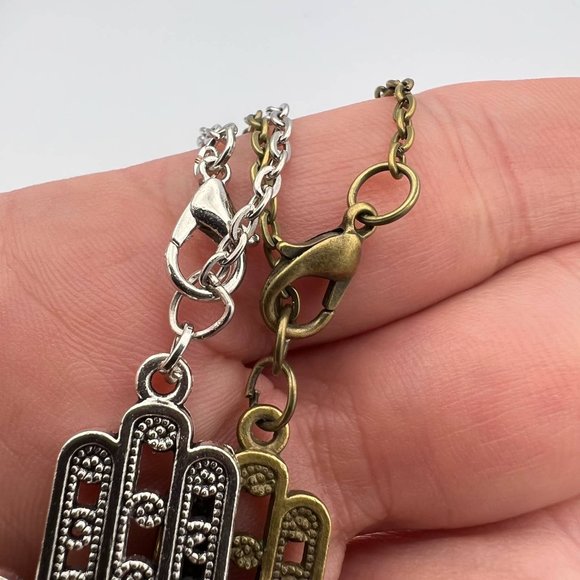 Handmade 7 Chakra Car Ornament Charm Moon Hamsa Natural Stone Protection Balance - Picture 9 of 11